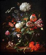HEEM, Jan Davidsz. de Jan Davidsz de Heem Vase of Flowers France oil painting artist